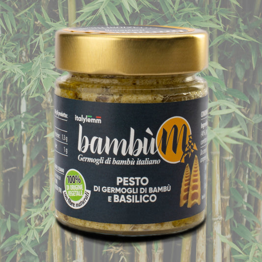 Pesto di Germogli di bambù e Basilico – 140g