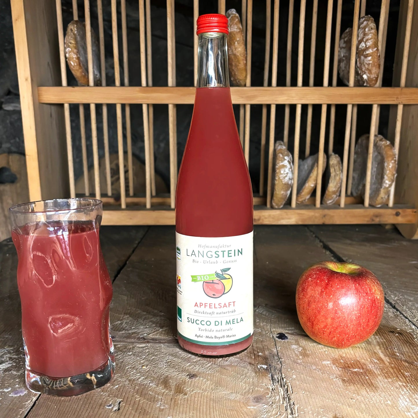Bio Succo di mela rosso limitato - 0,75 l 