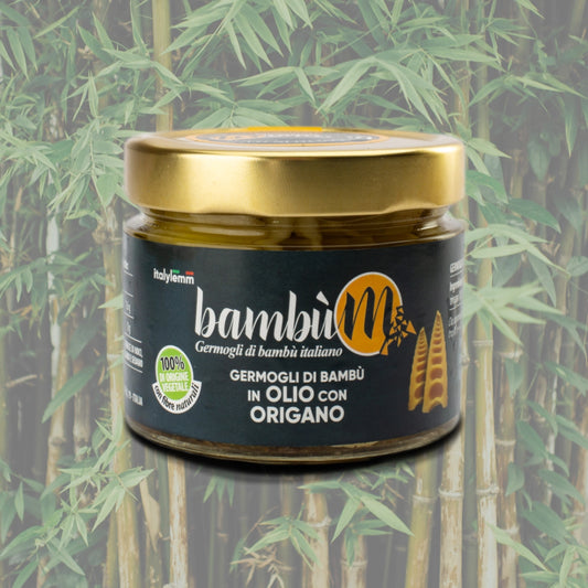 NEU Bambussprossen in Öl mit Oregano – 260g