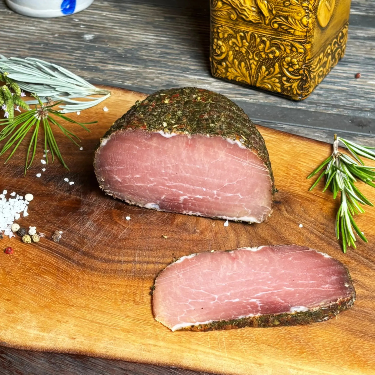 Bergschinken mit Alpenkraeuter 450g