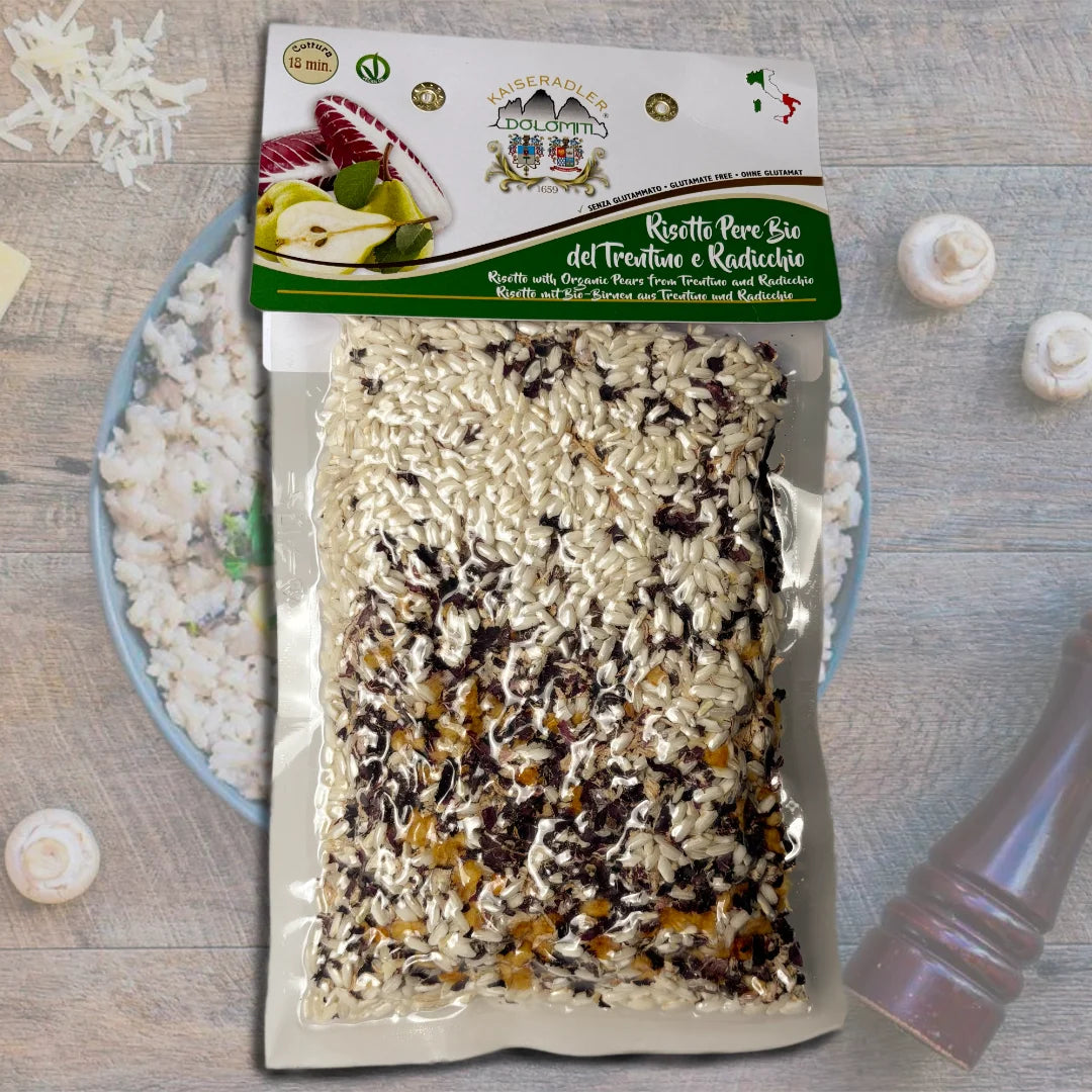 Risotto with organic pears &amp; radicchio - 300g 