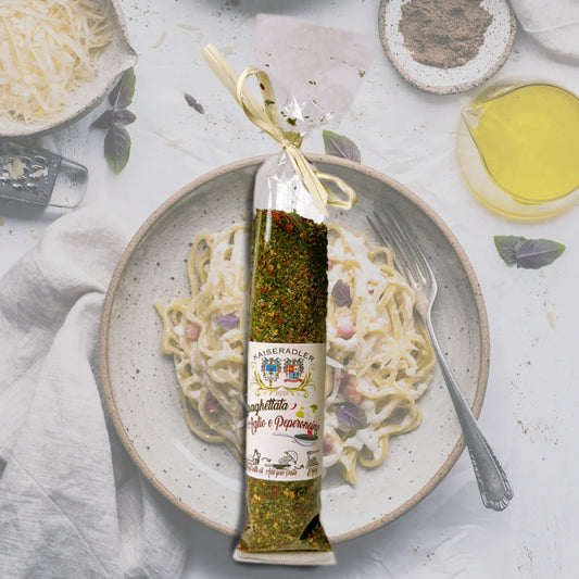 NEU Spaghettata Mischung mit Knoblauch & Peperoncino - 80g