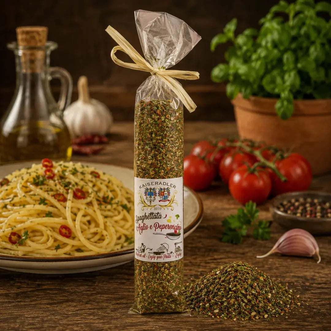 Spaghettata Mischung mit Knoblauch & Peperoncino - 80g 4TheTaste