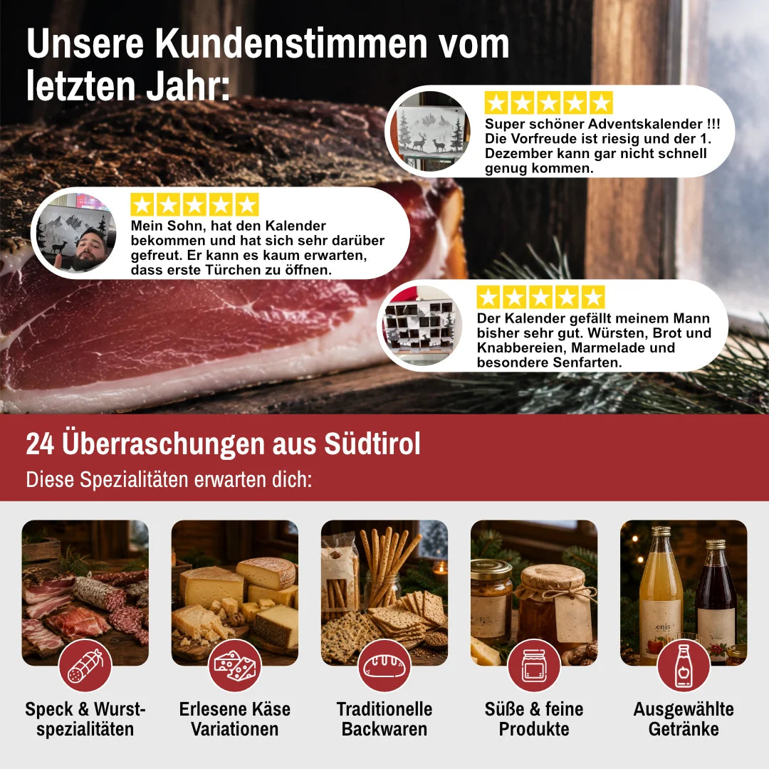 South Tyrol Advent Calendar (limited edition)