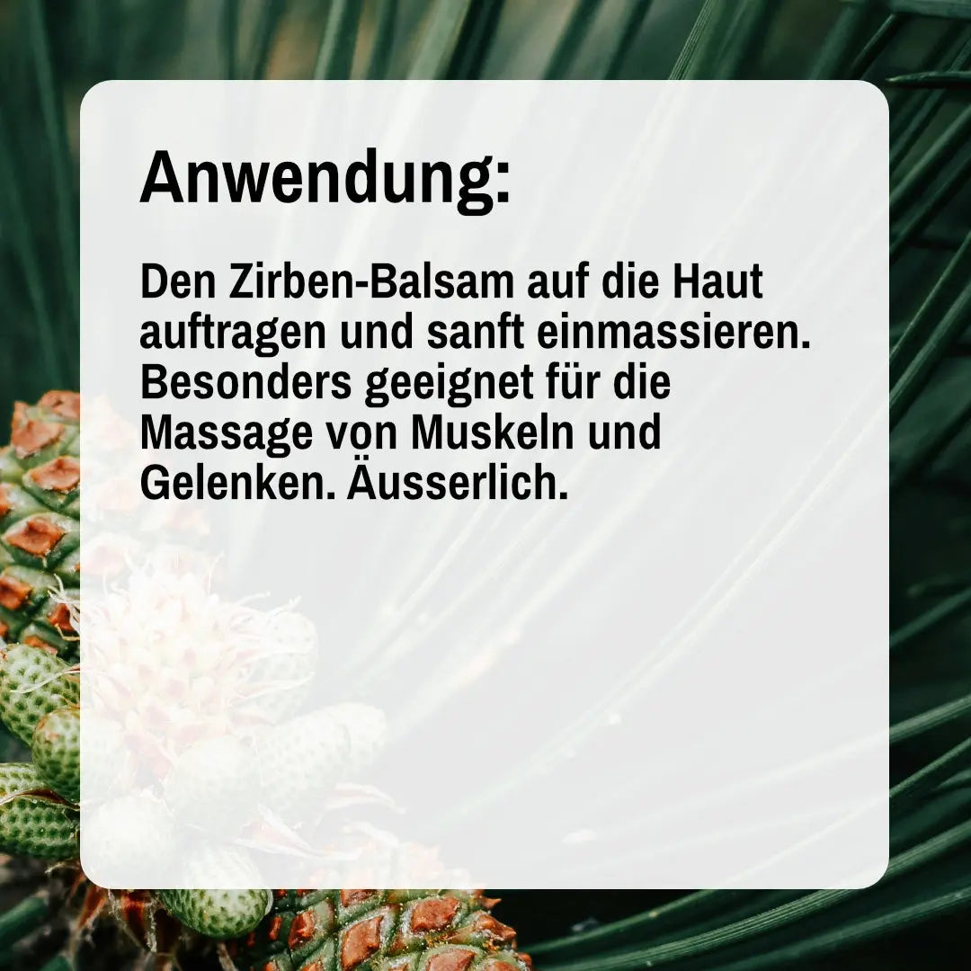 Zirben Balsam - 80ml 4TheTaste